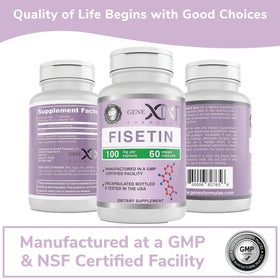 Genex Formulas Fisetin 100mg dans un environnement de bien-être