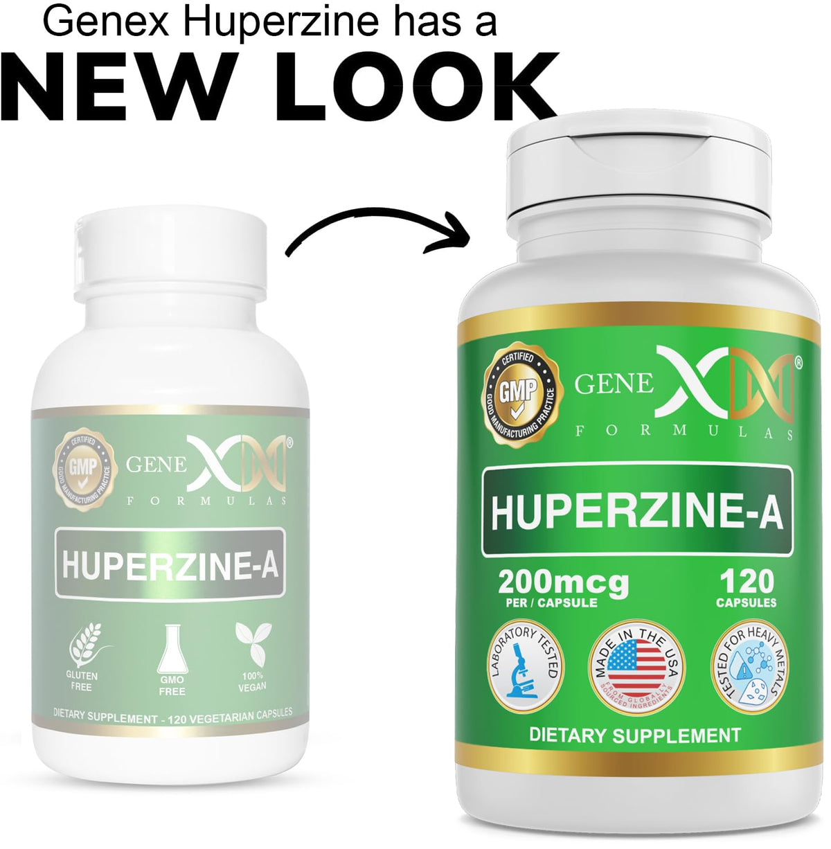 Genex Formulas Huperzine A 200mcg capsule dans la main