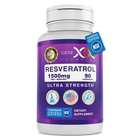 Genex Formulas Resveratrol 1500mg gélules en bouteille