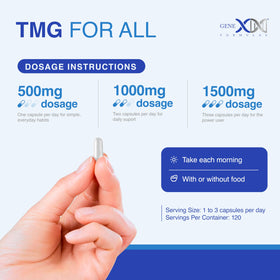 Genex Formulas TMG 1000mg avec dosage de 1000mg