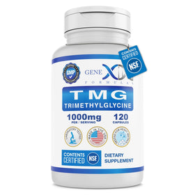 Genex Formulas TMG 1000mg complément alimentaire 120 capsules vue de face