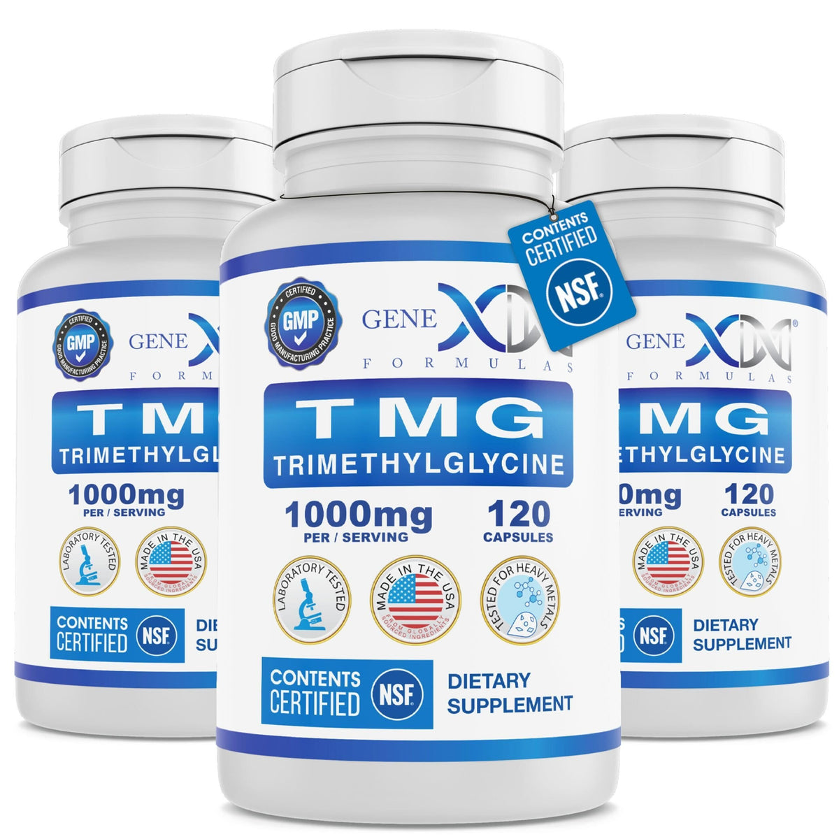 Genex Formulas TMG 1000mg complément alimentaire boîte vue avant