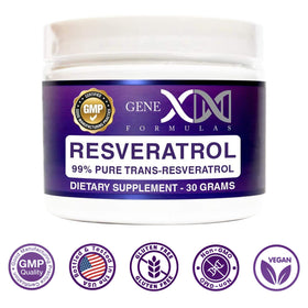 Genex Formulas Trans-Resvératrol 1000mg vue de côté