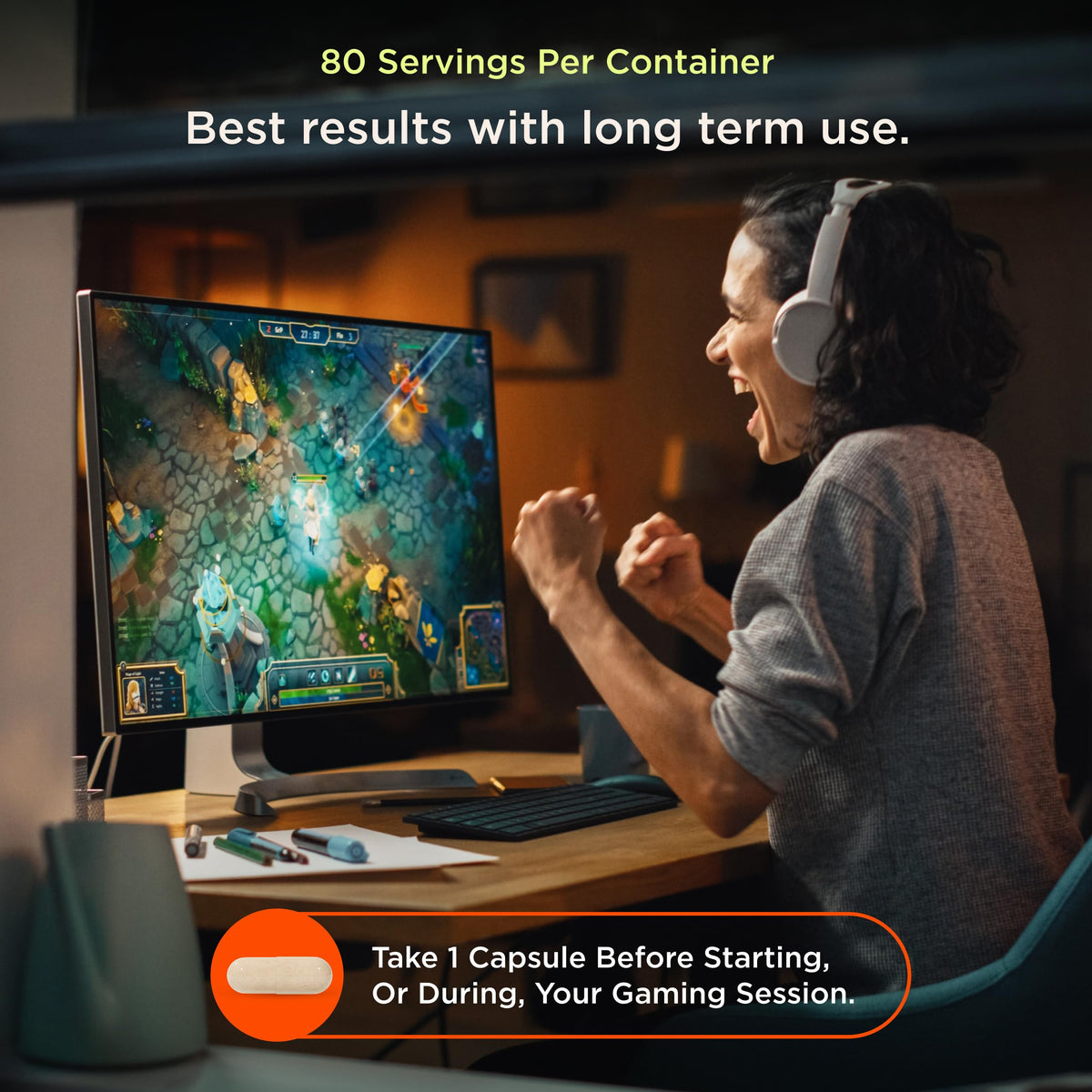 Genius Gamer complément alimentaire vue de côté