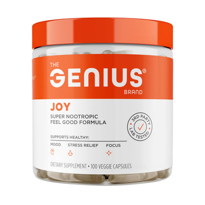 Genius Joy complément alimentaire 100 gélules végétales vue de face
