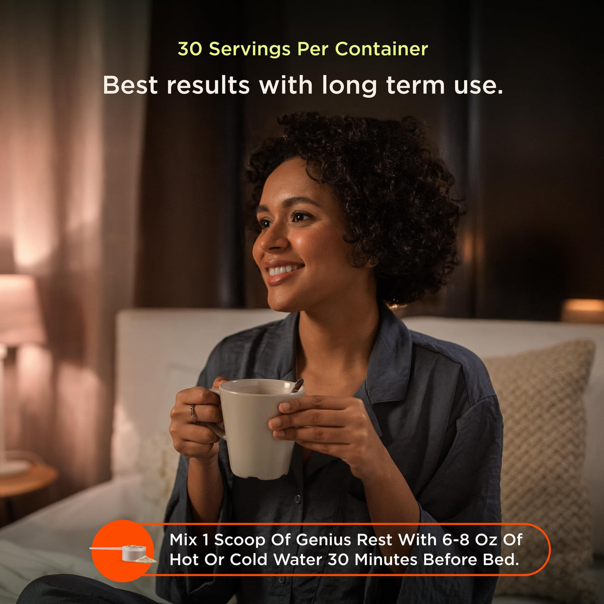 Genius Rest complément alimentaire sommeil, vue de côté