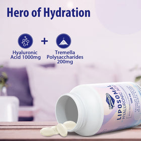 Genogna Acide Hyaluronique 1000mg sur une table avec des accessoires