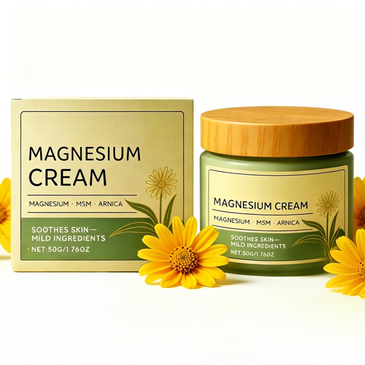 GENTERUN Crème de Magnésium 68g vue avant avec emballage