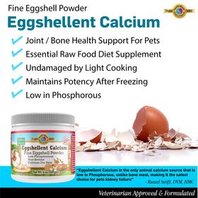 GENTLE BLENDS Calcium Poudre Coquilles Œufs 249g, échantillon dans une cuillère