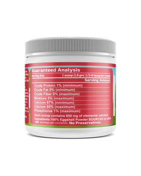 GENTLE BLENDS Calcium Poudre Coquilles Œufs 249g, zoom sur la texture fine