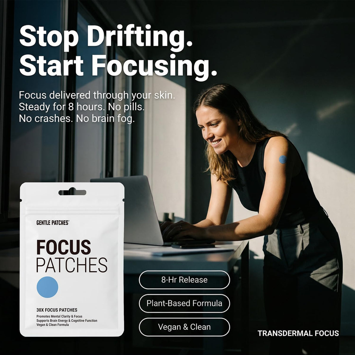 Gentle Patches Patches de Concentration application sur la peau
