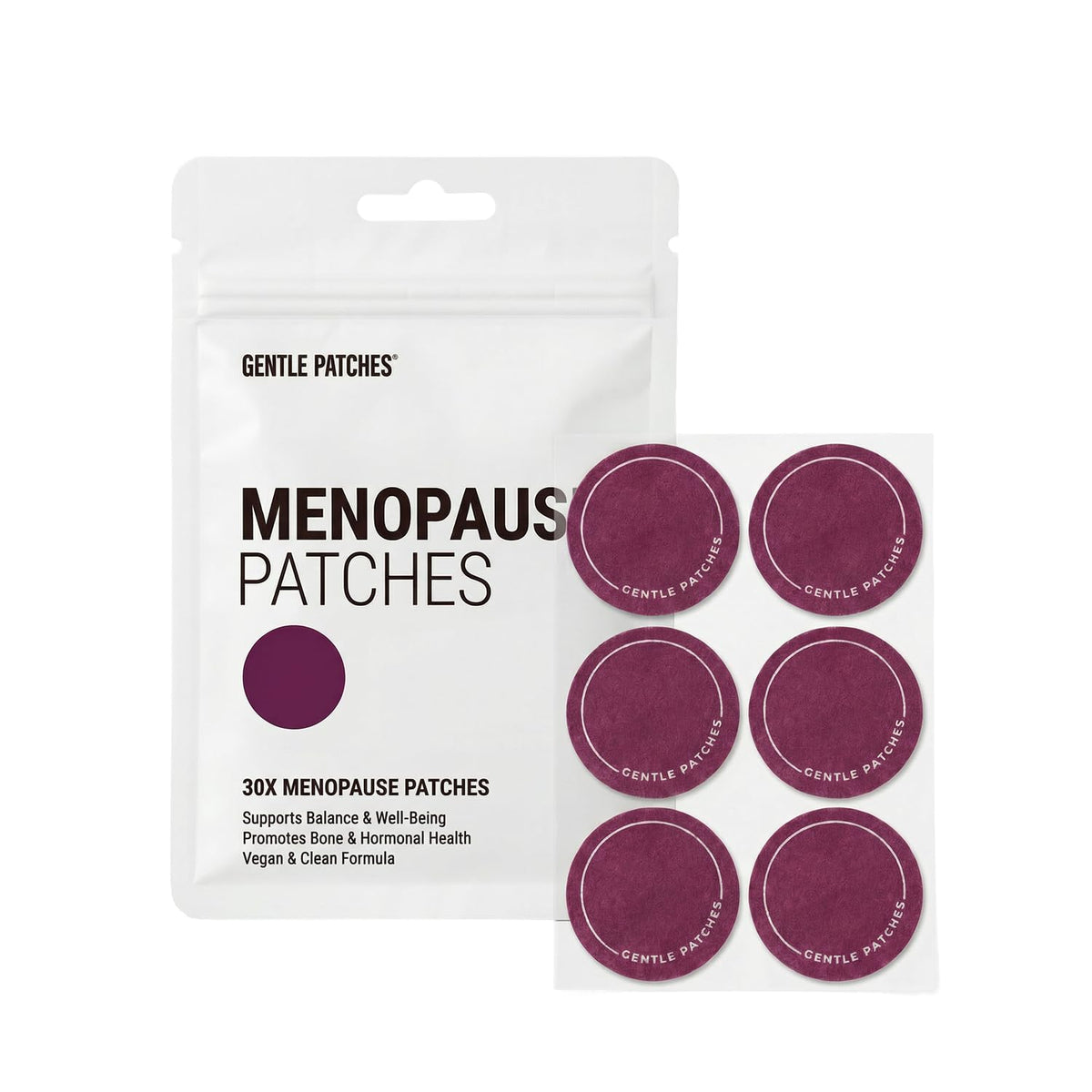 Gentle Patches Patches de Soulagement Ménopause vue avant