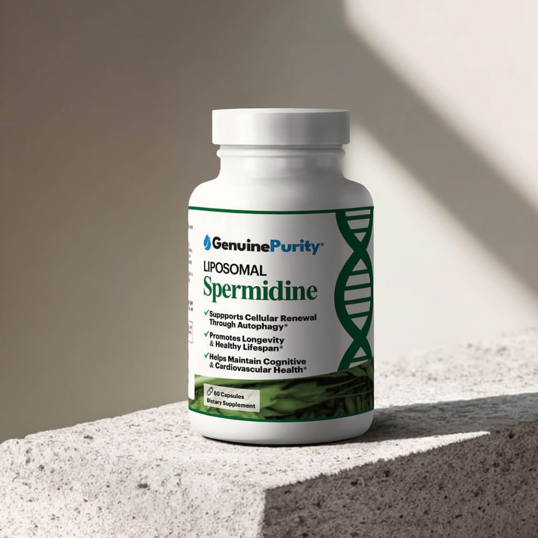 GenuinePurity Liposomal Spermidine 8mg 60 capsules étiquette
