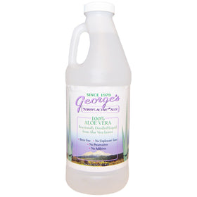 George's Aloe Vera 100% Liquide 32 fl oz bouteille vue de face