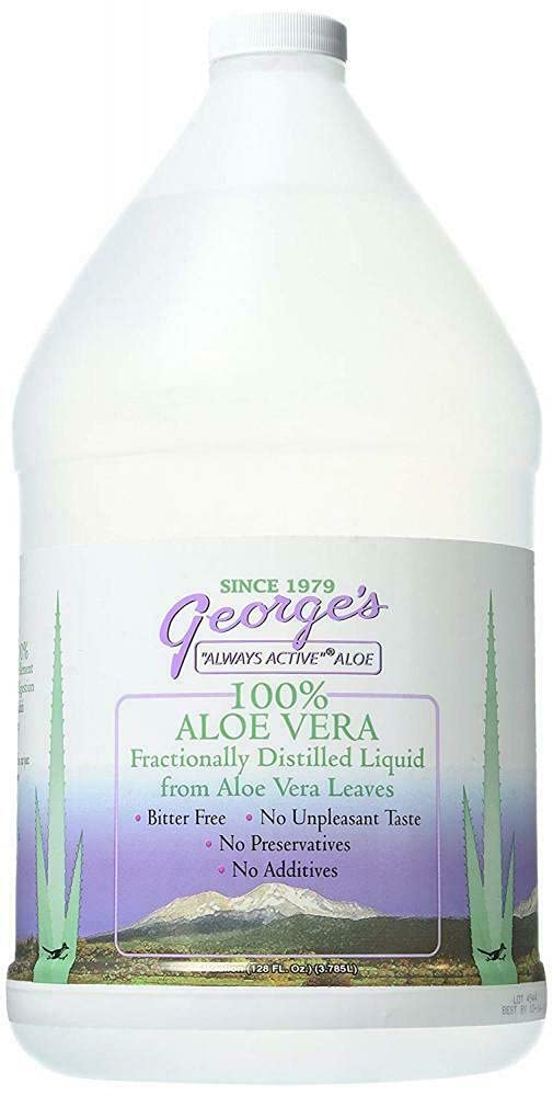 George's Aloe Vera 128 fl oz bouteille vue de face