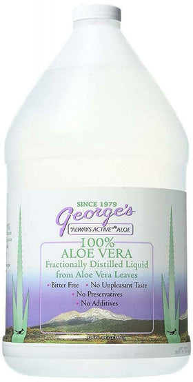 George's Aloe Vera 128 fl oz bouteille vue de face