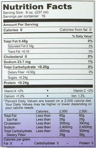 George's Aloe Vera 128 fl oz en utilisation dans un verre