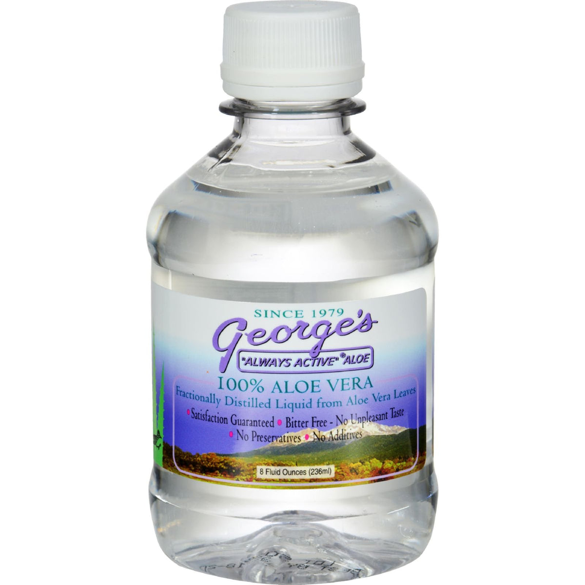 George's Aloe Vera 8 fl oz bouteille vue de face
