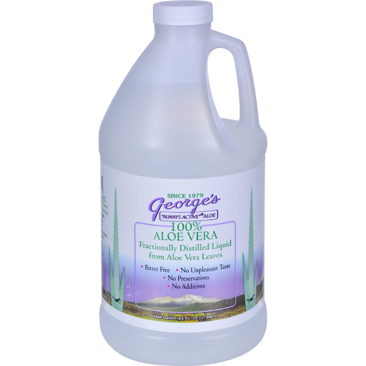 George's Boisson Aloe Vera 1,892L versée dans un verre