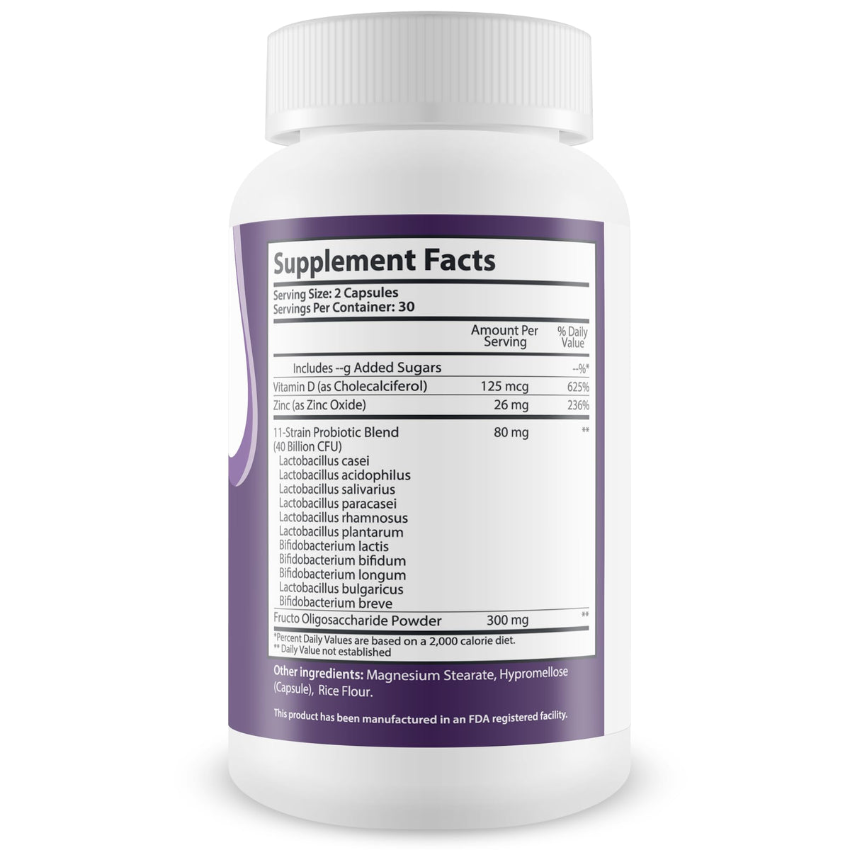 Gerdlife Probiotic 3 11 Pro capsules sur une surface blanche