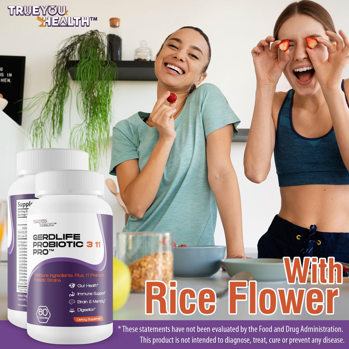 Gerdlife Probiotic 3 11 Pro sur un fond de cuisine