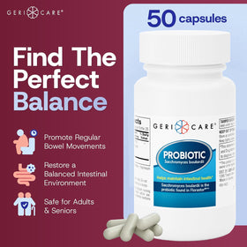 GeriCare Complément Alimentaire Probiotique 50 Capsules emballage