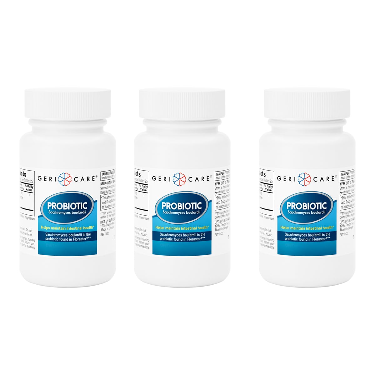 GeriCare Complément Alimentaire Probiotique 50 Capsules - vue avant