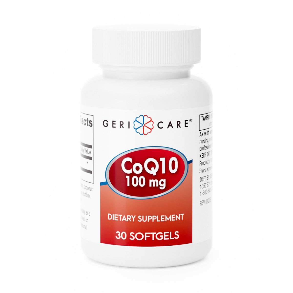 GeriCare CoQ10 100mg gélules vue de face dans l'emballage