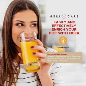 GeriCare Geri-Mucil Poudre de Psyllium 4-en-1 431g texture lisse