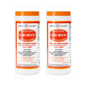 GeriCare Geri-Mucil Psyllium poudre d'orange 839g vue de face