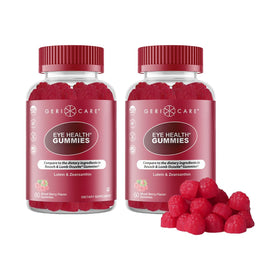 GeriCare Gummies de soutien visuel au goût de fruits rouges, face avant