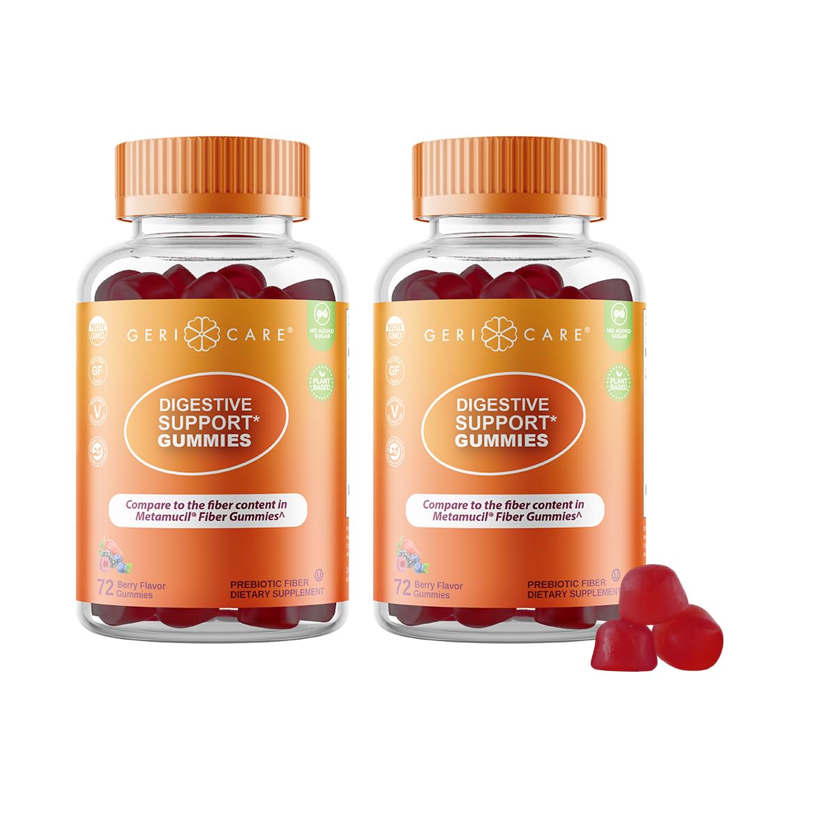 GeriCare Gummies Prébiotiques 72 Comp. saveur baies, vue de face