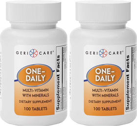 GeriCare Multivitamines Quotidiennes 100 comprimés, vue de face