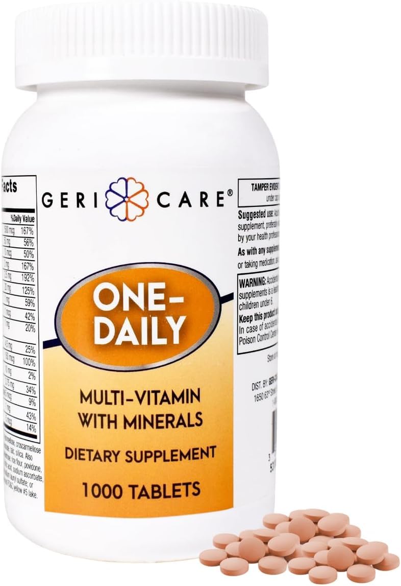 GeriCare Multivitamines Quotidiennes 1000 comprimés vue avant
