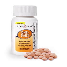 GeriCare Multivitamines Quotidiennes 200 Comprimés - vue avant