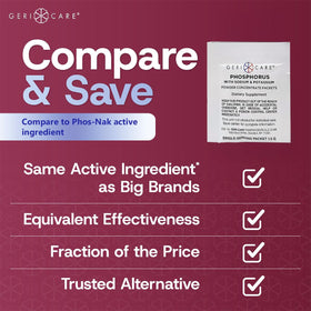GeriCare Sachet de Phosphore Saveur Fraise de 1,5 g