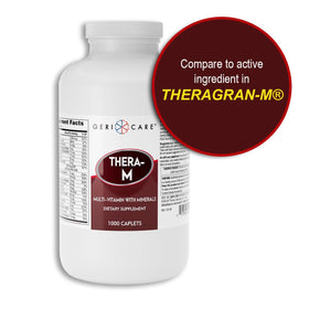 GeriCare Thera M comprimés multivitamines, vue de côté