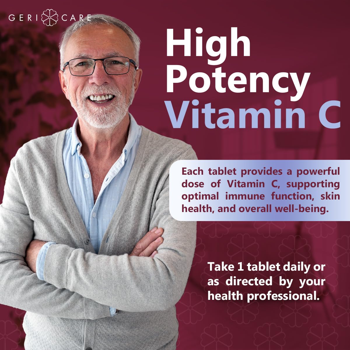 GeriCare Vitamine C 1000 mg, présentation du produit