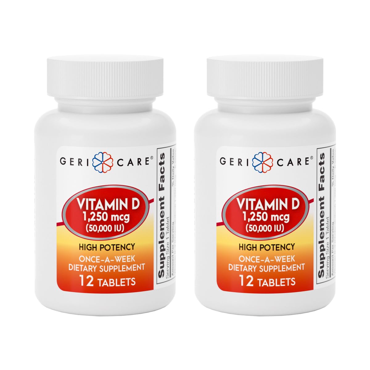 GeriCare Vitamine D 1 250 mcg boîte avant