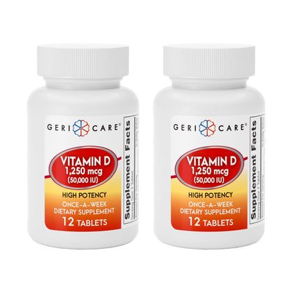 GeriCare Vitamine D 1 250 mcg boîte avant