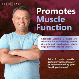 GeriCare Vitamine D 1 250 mcg sur une table