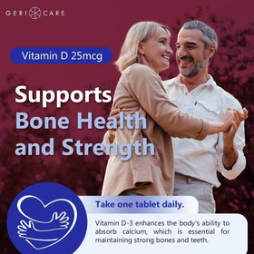 GeriCare Vitamine D 25mcg comprimés avec d'autres vitamines