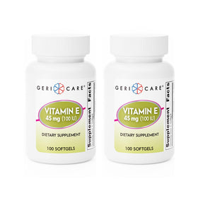 GeriCare Vitamine E 100 IU gélules vue avant