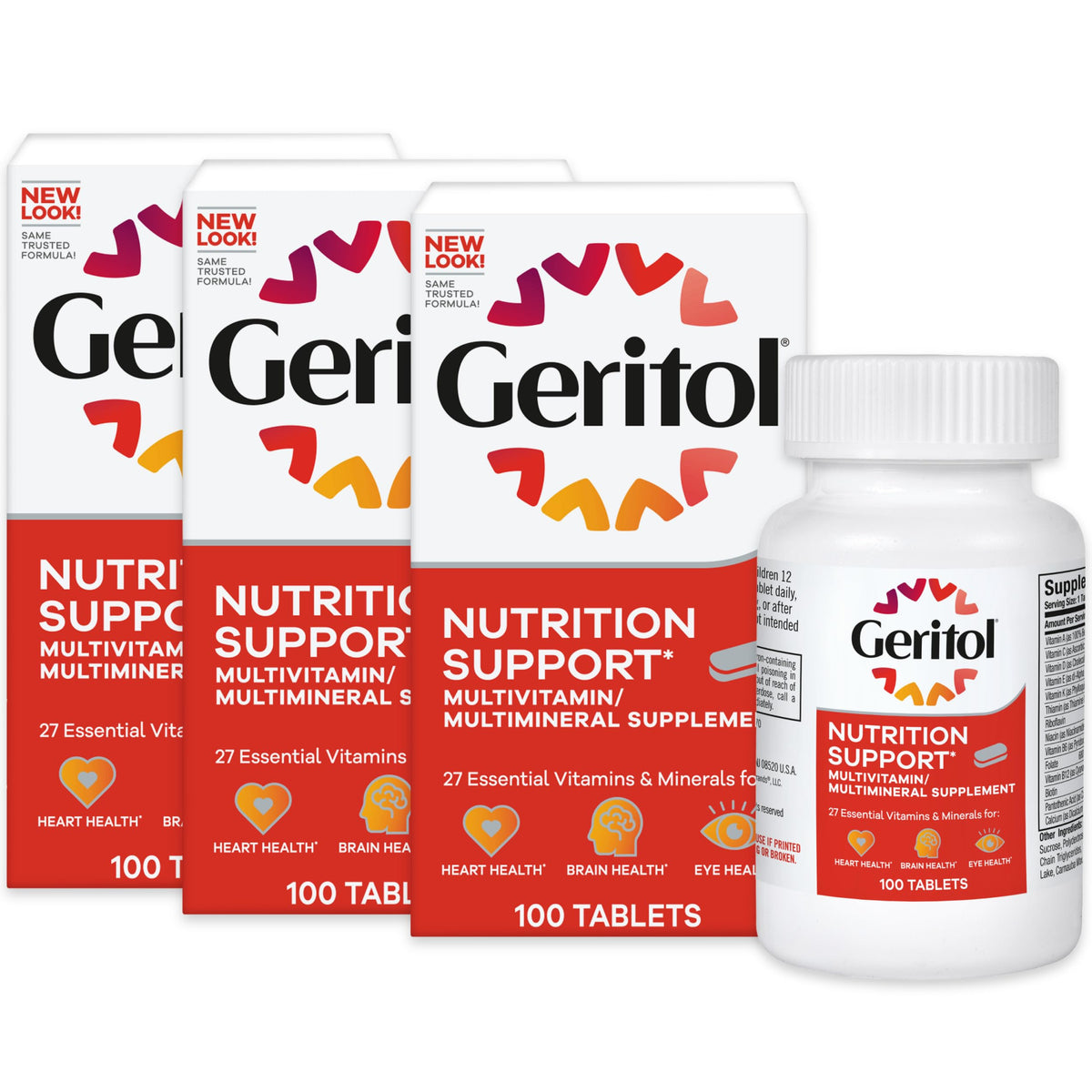 Geritol Complément Alimentaire Multivitaminé 100 comprimés vue de face