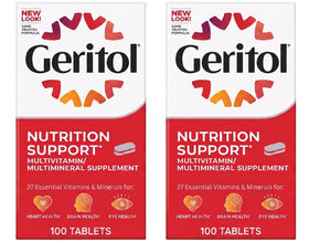 Geritol comprimés multivitamines 100 unités, vue de face