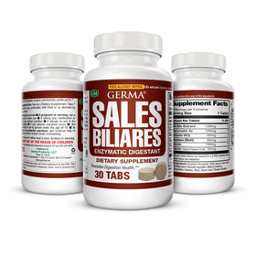 Germa Bile Salts 30 comprimés, vue de face de l'emballage