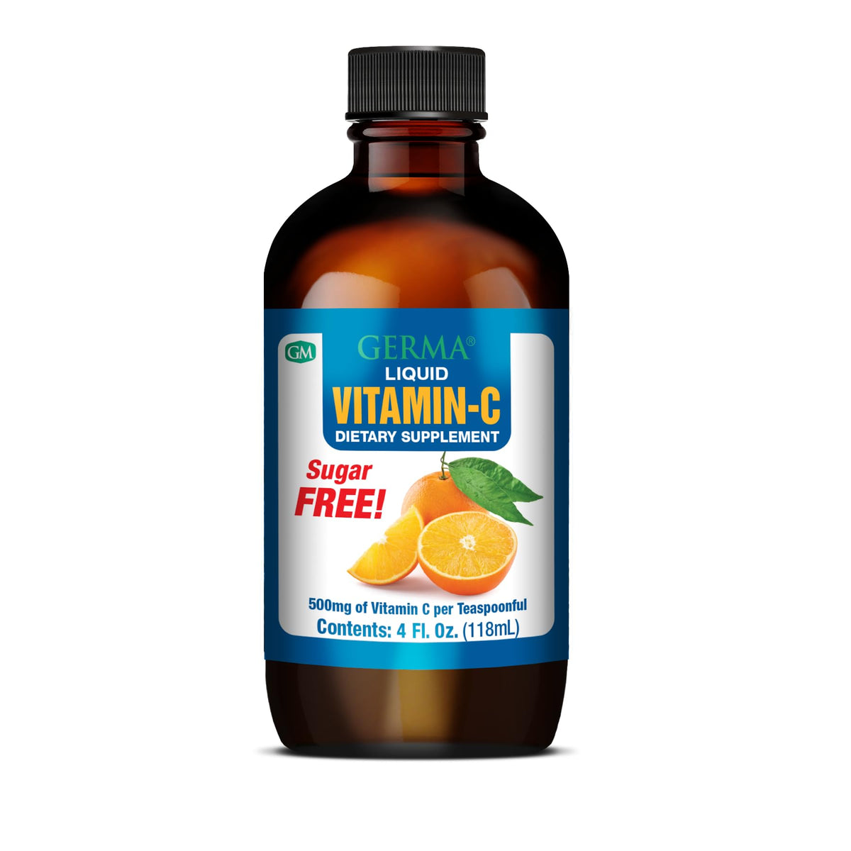 Germa Vitamine C Liquide 500mg 118ml bouteille avec étiquette