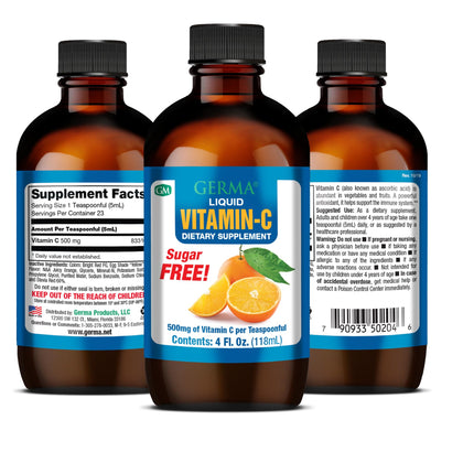 Germa Vitamine C Liquide 500mg 118ml vue avant