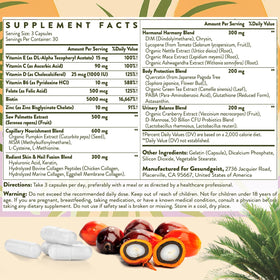Gesundgeist Saw Palmetto Femme capsules sur une table