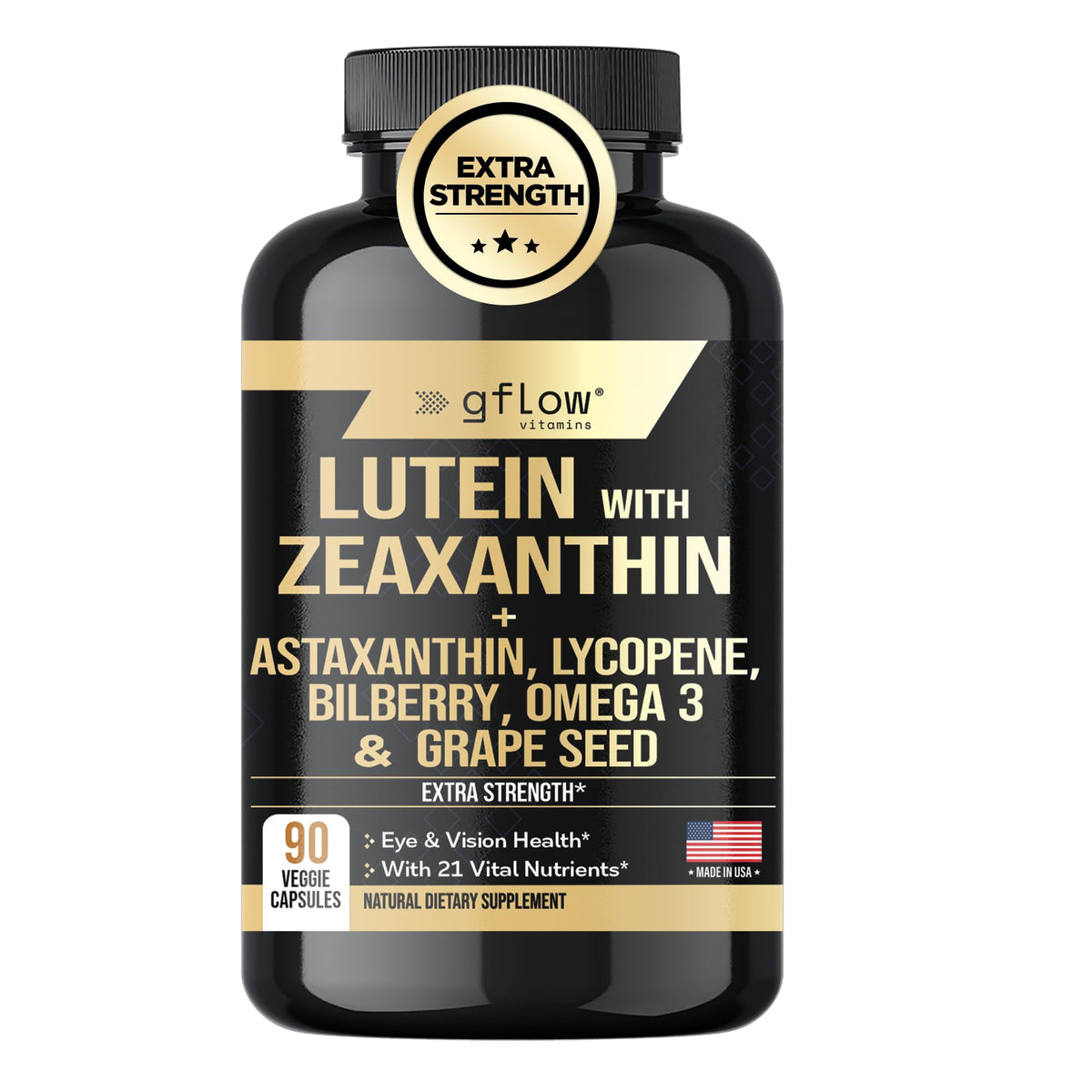 gflow vitamins Compléments Luthéine 91g vue avant